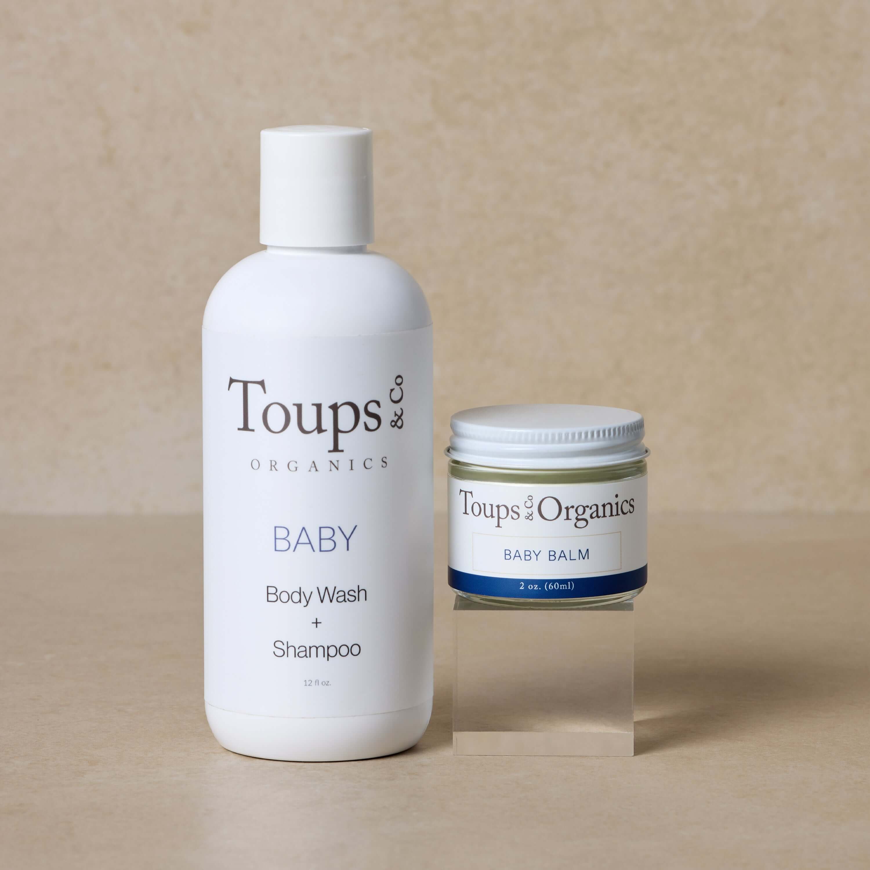 Toups & Co Baby Body Wash, Shampoo and Balm Set