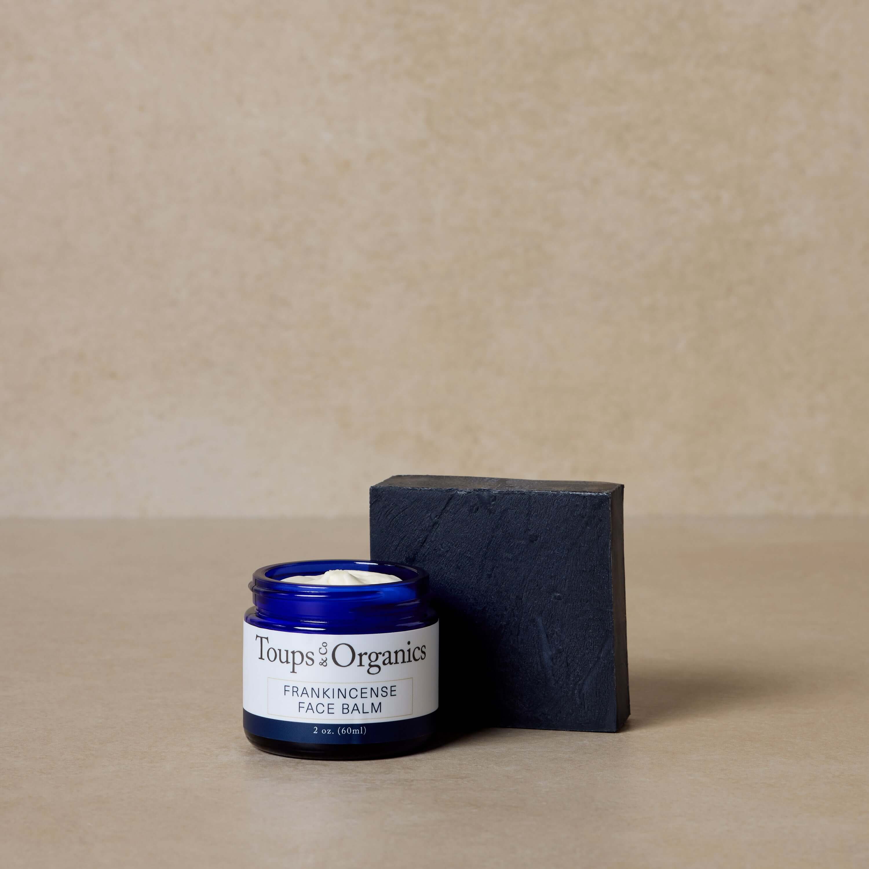 Toups & Co Frankincense Face Balm + Charcoal Soap Set