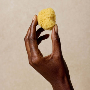 woman-holds-facial-sea-sponge
