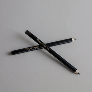 Toups & Co non-toxic eyeliner pencils, sharpened tips crossed